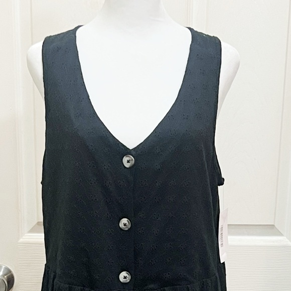 NWT SONOMA Goods For Life Women's Button
Down Eyelet Tiered Dress size Large - Picture 3 of 7